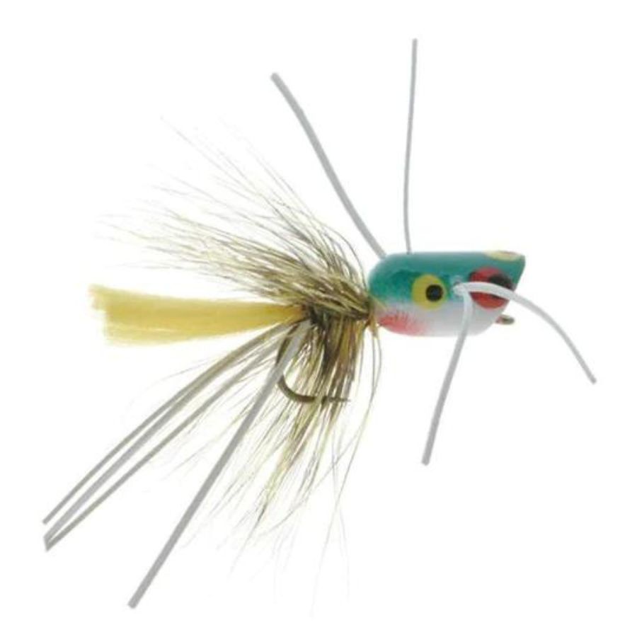 eco popper fishing lure Umpqua Micro Popper 10 / White