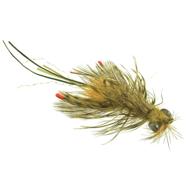 Umpqua Near Nuff Crayfish - Dirty Olive - Size 6.