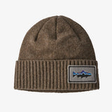 Brodeo Beanie Fitz Roy Trout Patch: Ash Tan