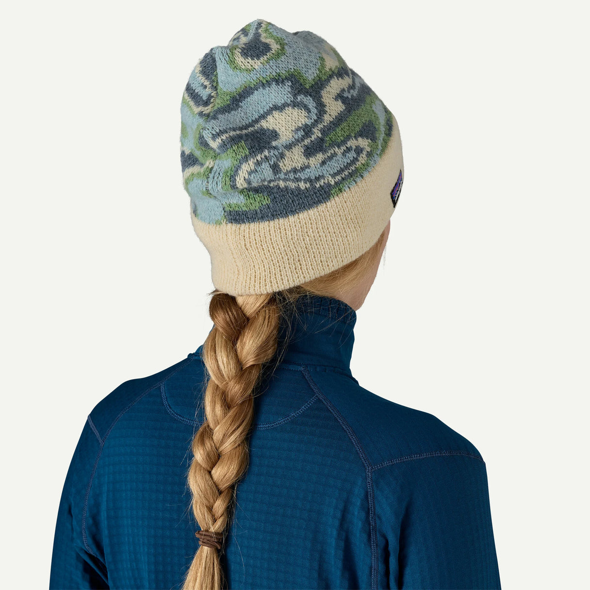 Patagonia Patagonia Fun Hog Beanie - Salmon Energy: Old Growth Green.