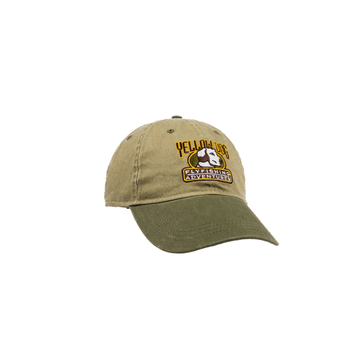 Yellow Dog Washed Twill Khaki/Conifer Hat
