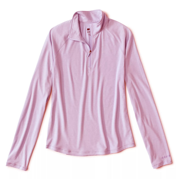 Orvis Women's DriCast 1/4 Zip Pullover - Spring Lilac