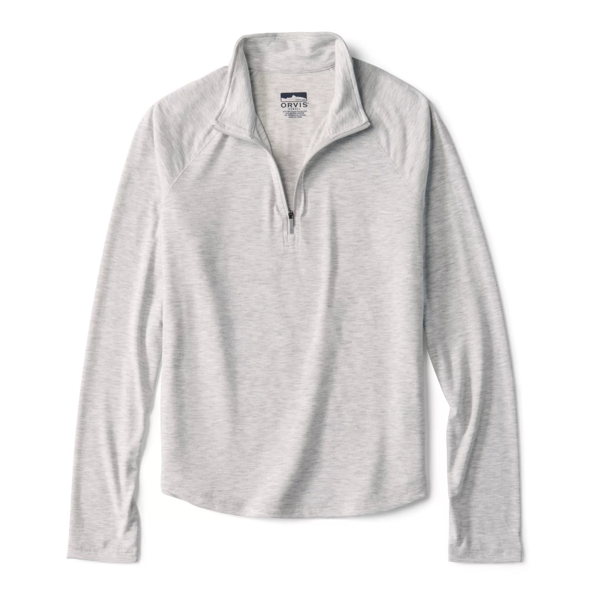 Orvis Dricast 1/4 Zip - Pale Gray Heather
