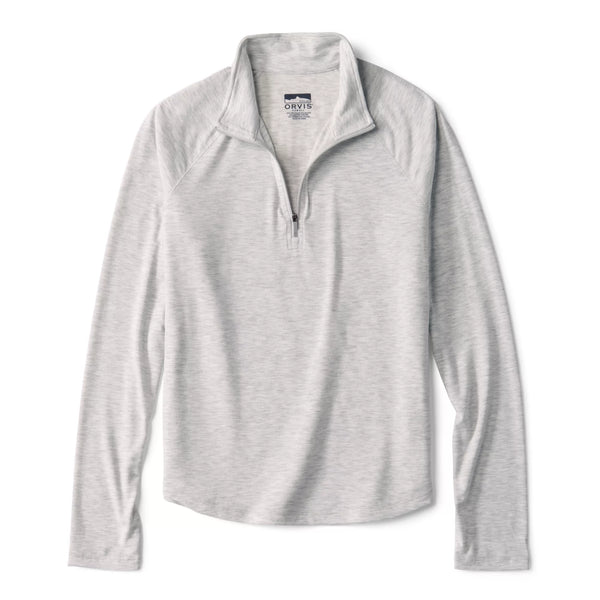 Orvis Orvis Women's Dricast 1/4 Zip - Pale Gray Heather.