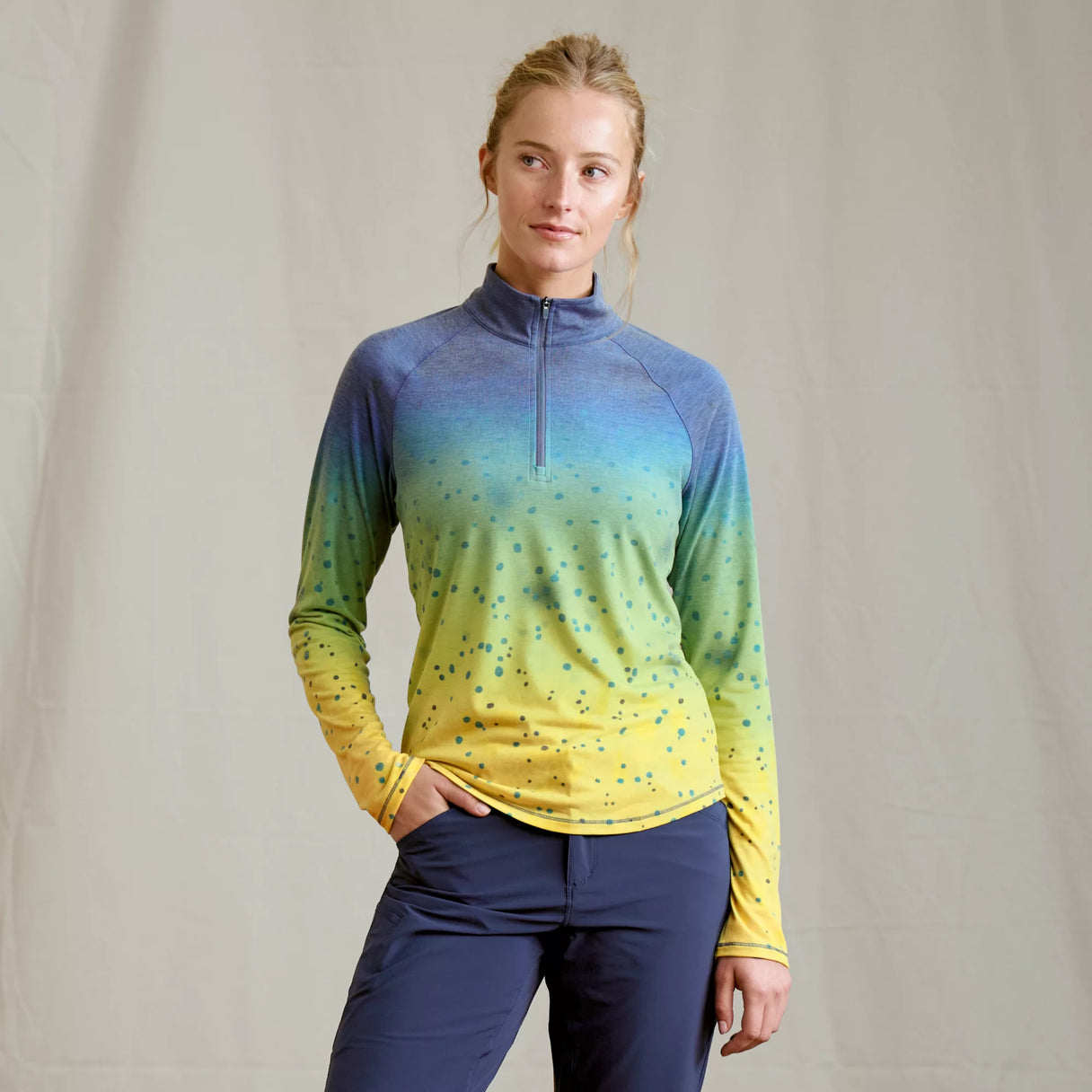 Orvis Dricast 1/4 Zip - Pale Gray Heather