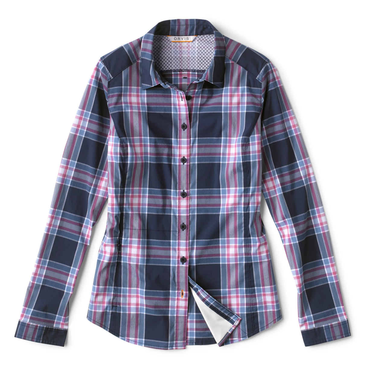 Orvis W's River Guide 2.0 Long-Sleeve Shirt - Blue Moon Plaid | Yellow Dog Flyfishing Orvis W's River Guide 2.0 Long-Sleeve Shirt - Blue Moon Plaid | Yellow Dog Flyfishing