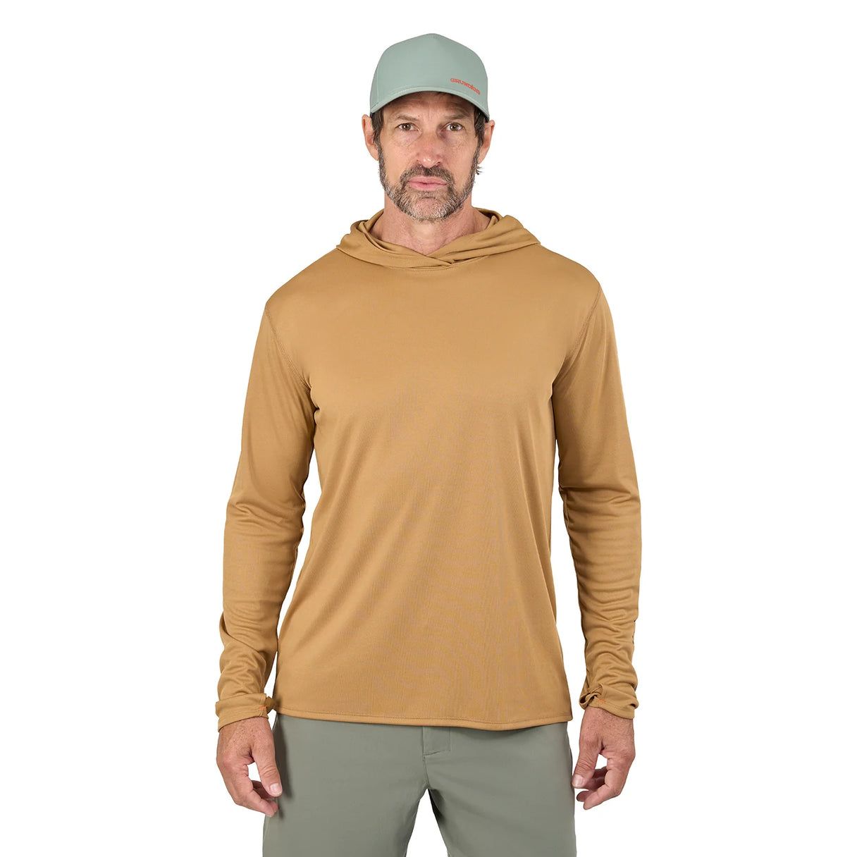 Grundens Tough Sun Hoodie - Whiskey