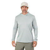 Grundens Tough Sun Masked Hoodie - Iceberg