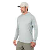 Grundens Tough Sun Masked Hoodie - Iceberg