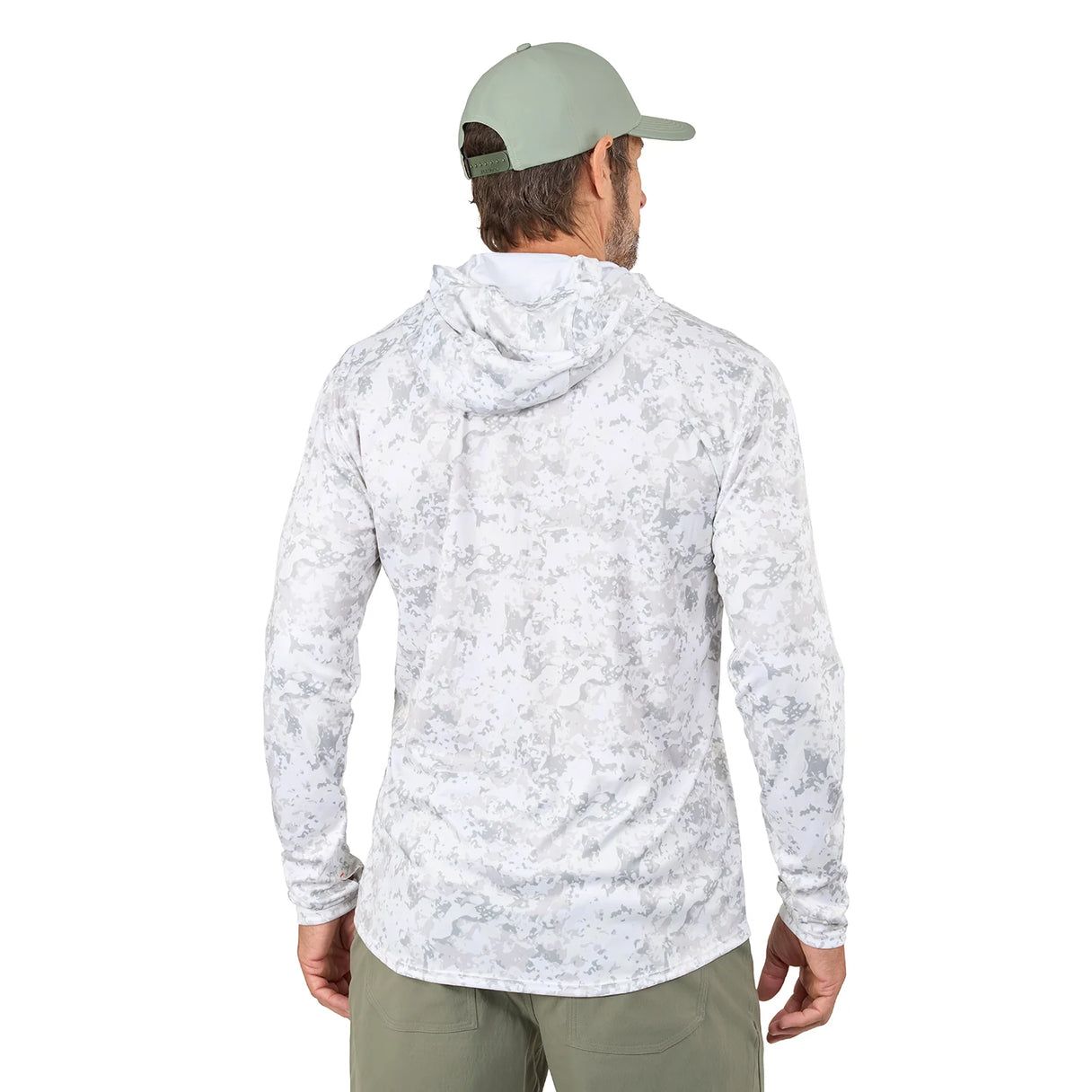 Grundens Tough Sun Masked Hoodie - Squall Camo