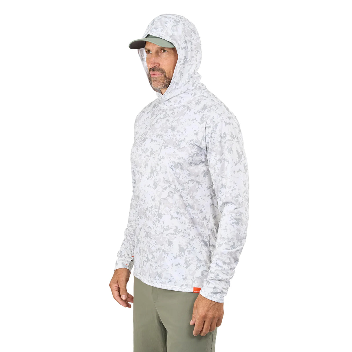 Grundens Tough Sun Masked Hoodie - Squall Camo