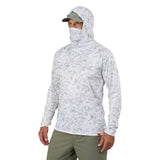 Grundens Tough Sun Masked Hoodie - Squall Camo