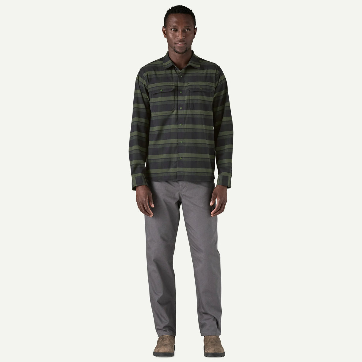 Patagonia Patagonia Men's Canyonite Flannel Shirt - Trail Rider: Sunken Blue.