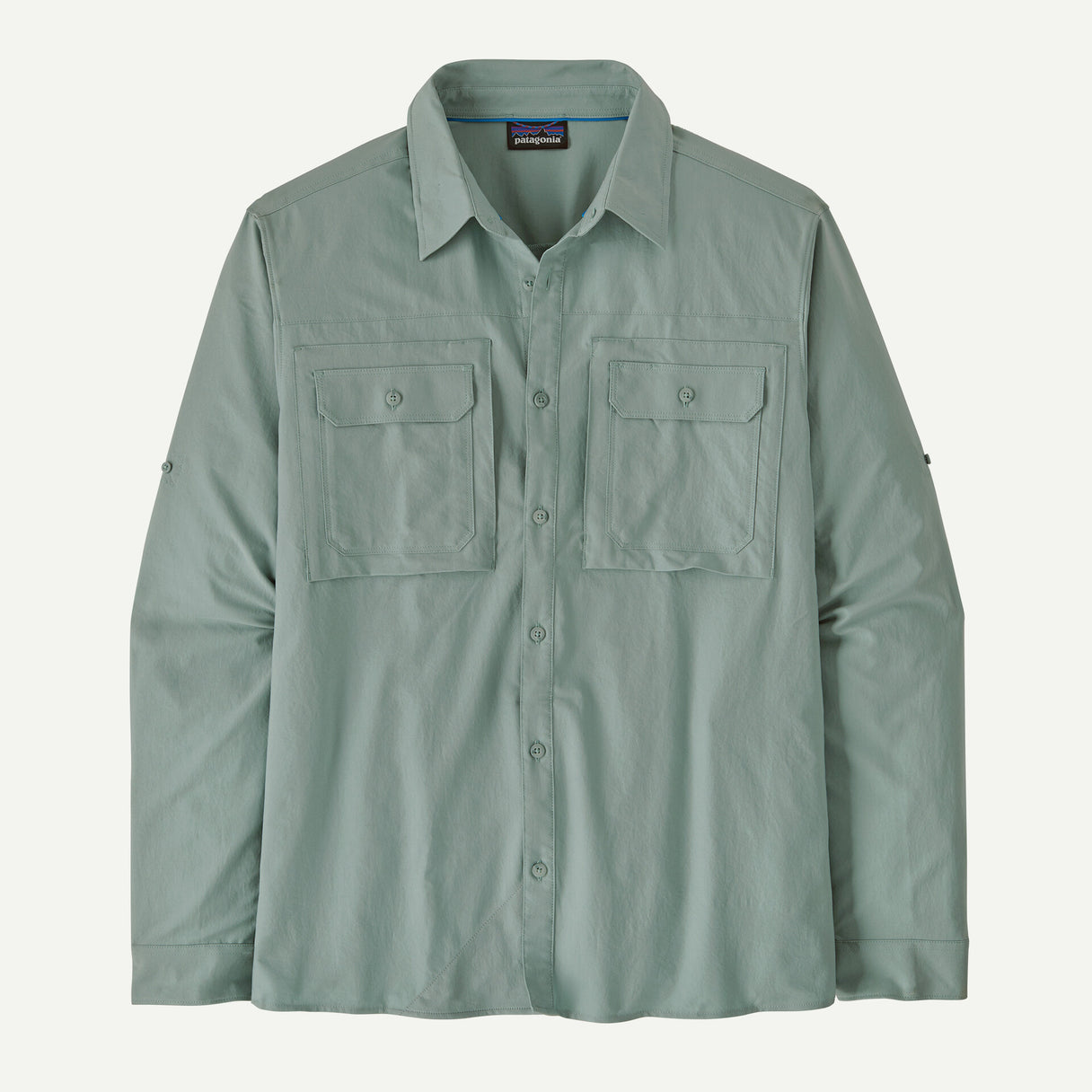 Patagonia Men's Long-Sleeved Self Guided Sun Shirt Thermal Blue / L Patagonia Men's Long-Sleeved Self Guided Sun Shirt Thermal Blue / L