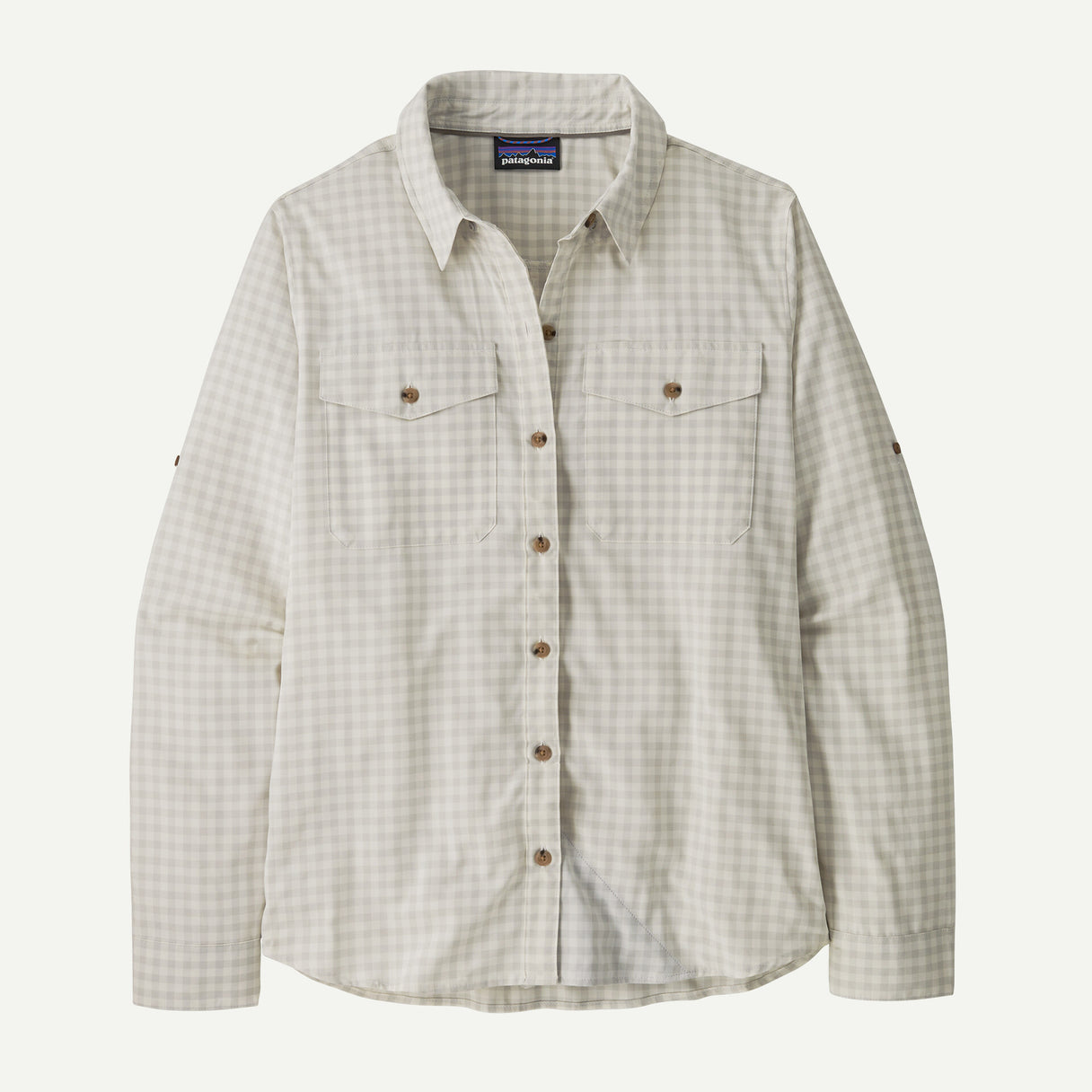 Patagonia Women's Long-Sleeve Self Guided Sun Shirt - North Fork: Crisp Grey