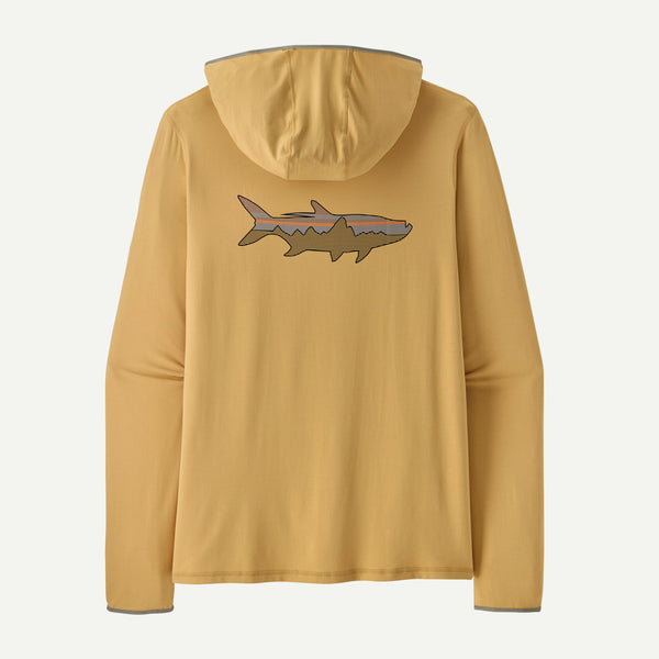 Patagonia Patagonia Men's Tropic Comfort Natural Graphic Hoody - Fitz Roy Tarpon: Beeswax Tan.