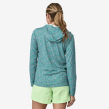 Patagonia Women's Cap Cool Daily Hoody - Sea Texture: Subtidal Blue