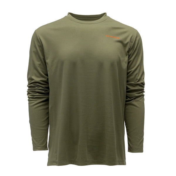 Grundens Men's G Trout Long-Sleeve Tech Tee - Forest