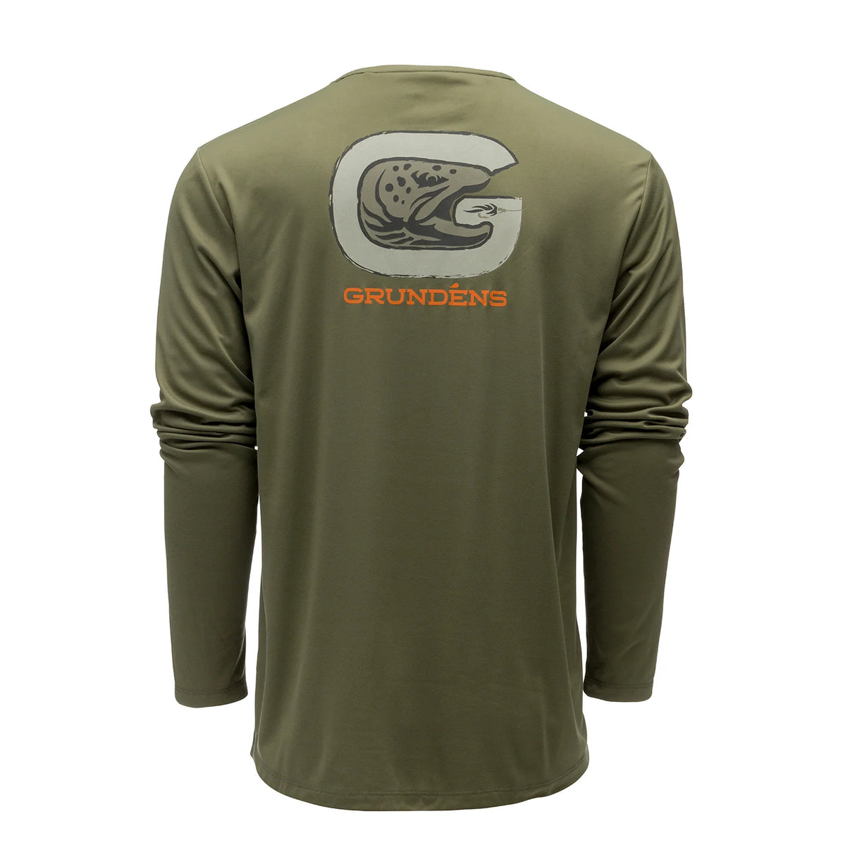 Grundens Men's G Trout Long-Sleeve Tech Tee - Forest M