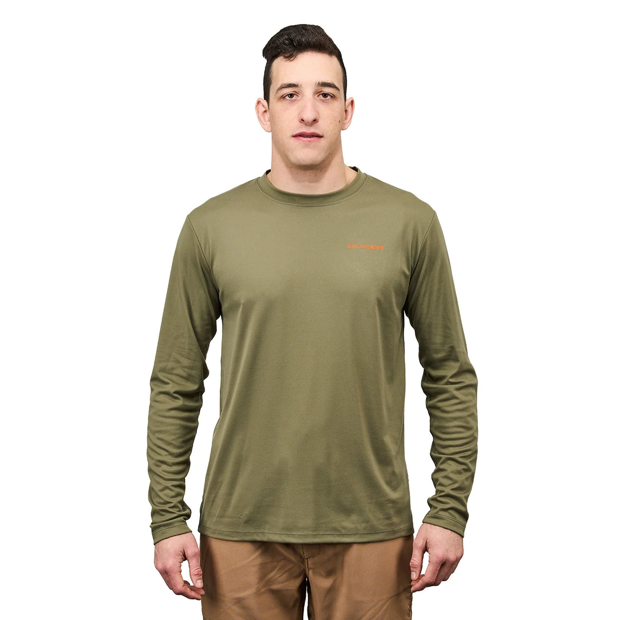 Grundens Men's G Trout Long-Sleeve Tech Tee - Forest