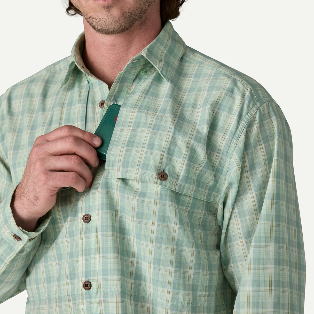 Patagonia Men's Long-Sleeve Island Hopper Shirt - Dipper: Utility Blue