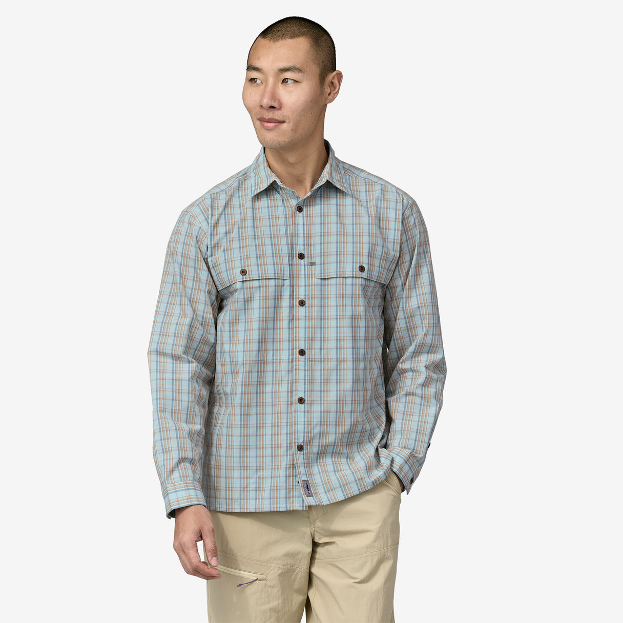 Patagonia Men's Island Hopper Shirt - Mirrored: Golden Caramel