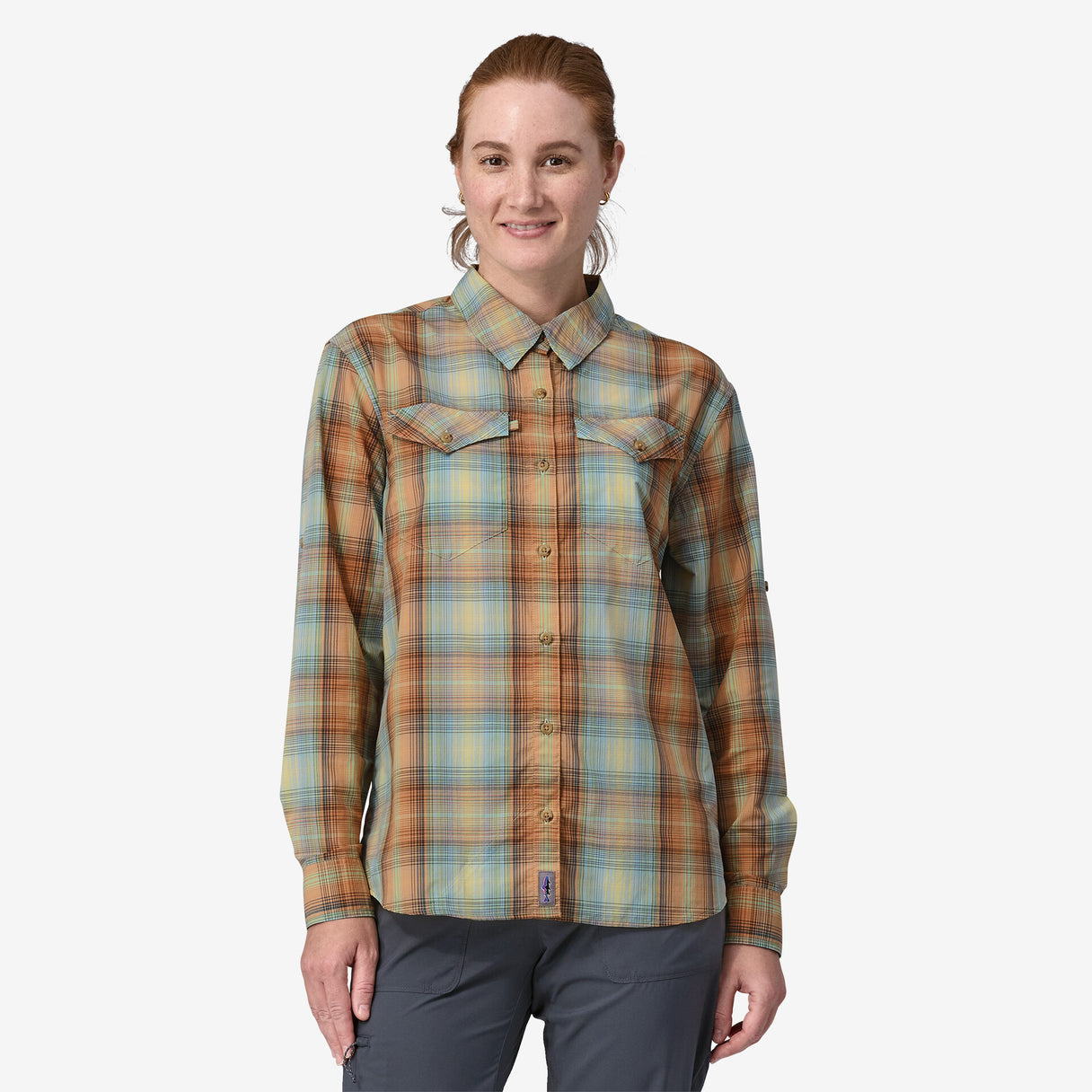 Patagonia W's Sun Stretch Long-Sleeve Shirt - Over Under Water: Wispy Patagonia W's Sun Stretch Long-Sleeve Shirt - Over Under Water: Wispy