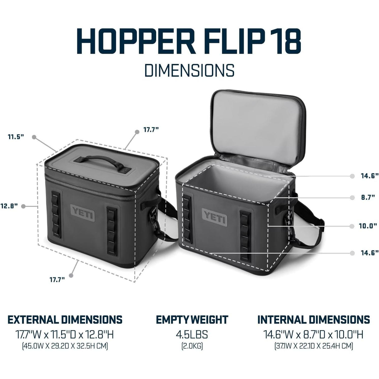 YETI Hopper Flip 18 - Black Forest Green