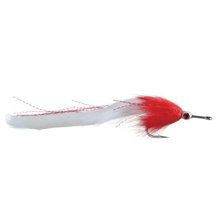 Barry's Pike Fly - Red/White - Size 3/0
