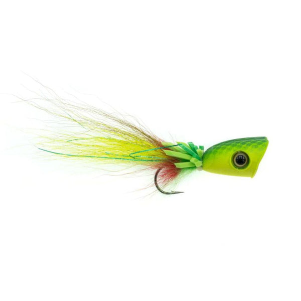 Umpqua Pineapple Grenade Popper - Chartreuse Frog - Size 2/0.