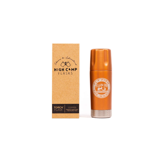 High Camp Torch Flask w/ Yellow Dog Logo