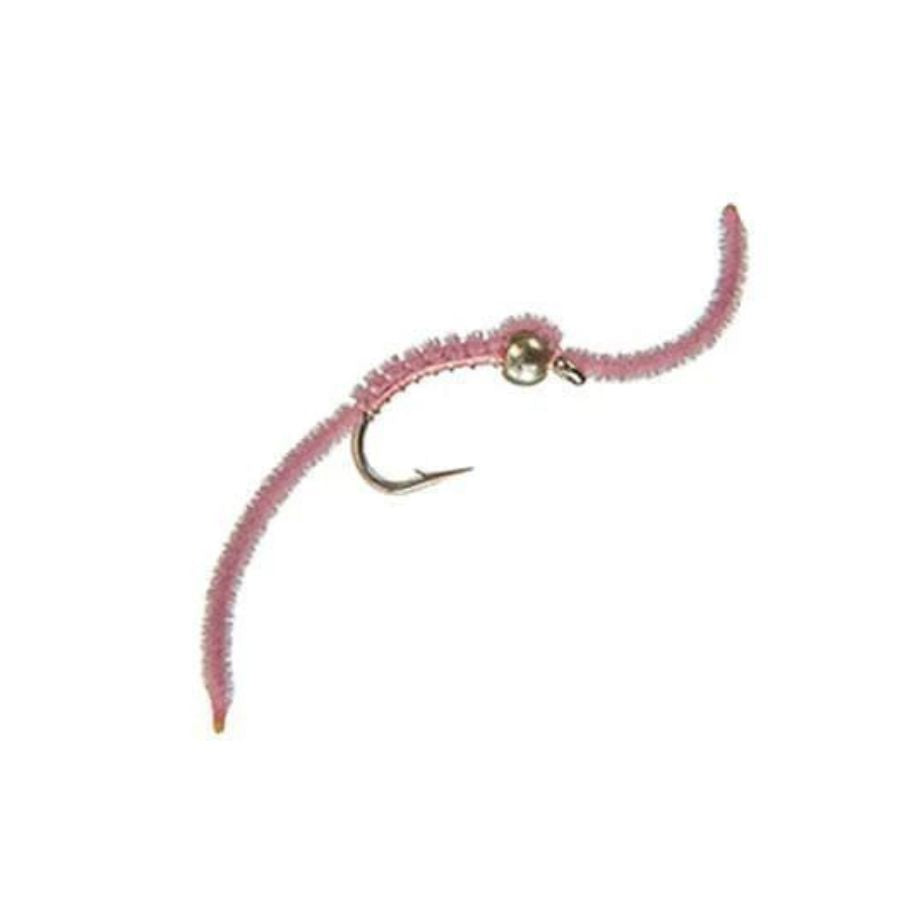 Bead Head San Juan Worm - Pink - Size 10