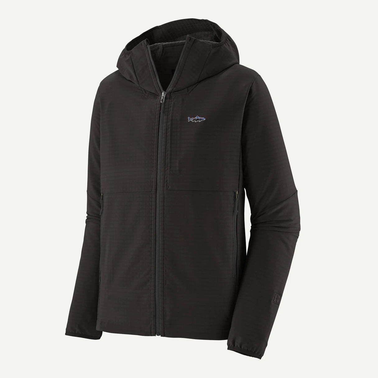 Patagonia Patagonia Men's R1 TechFace Fitz Roy Trout Hoody - Black.