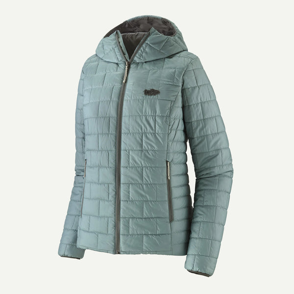 Patagonia Patagonia Women's Nano Puff Fitz Roy Trout Hoody - Thermal Blue.