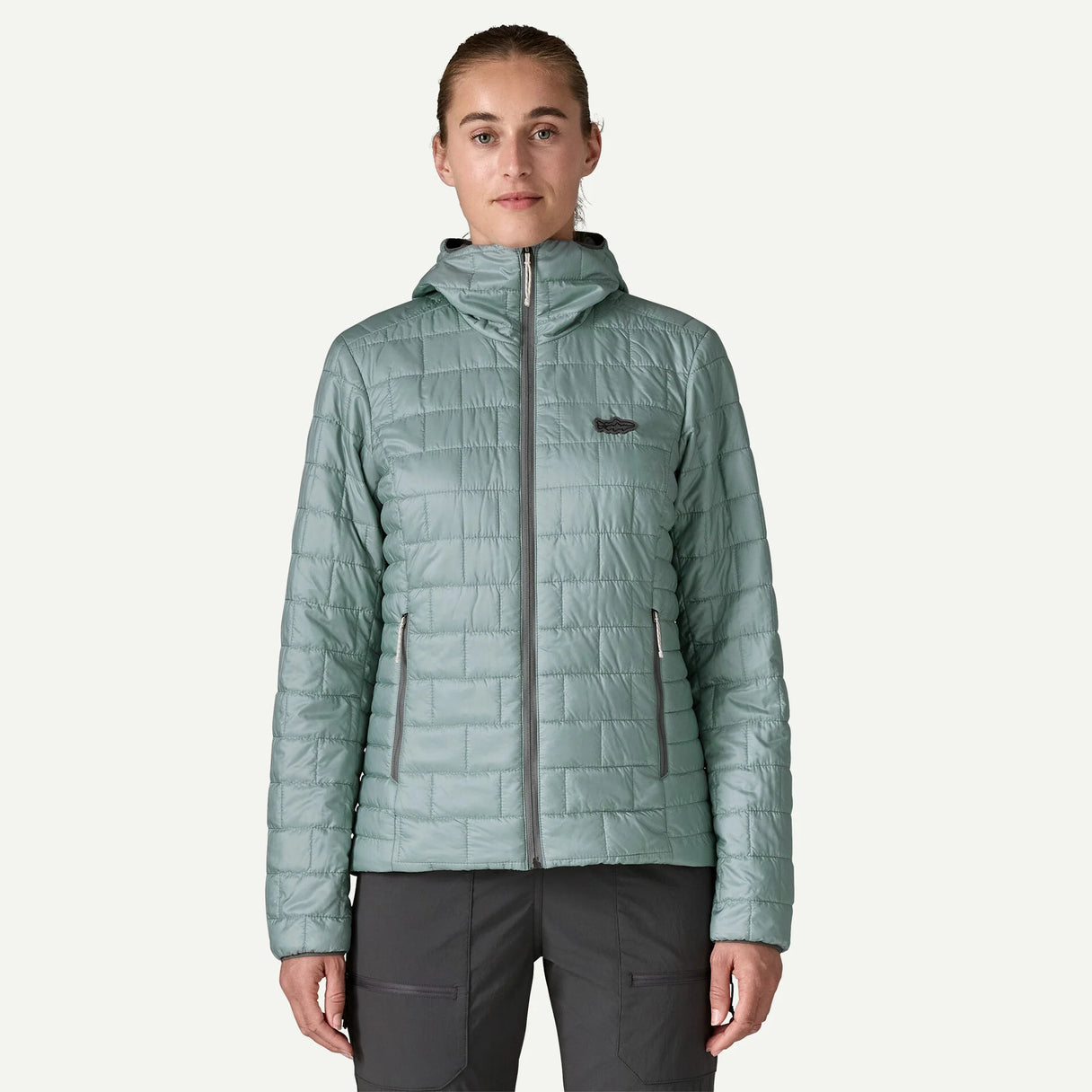 Patagonia W's Nano Puff Fitz Roy Trout Hoody | Yellow Dog Flyfishing Patagonia W's Nano Puff Fitz Roy Trout Hoody | Yellow Dog Flyfishing