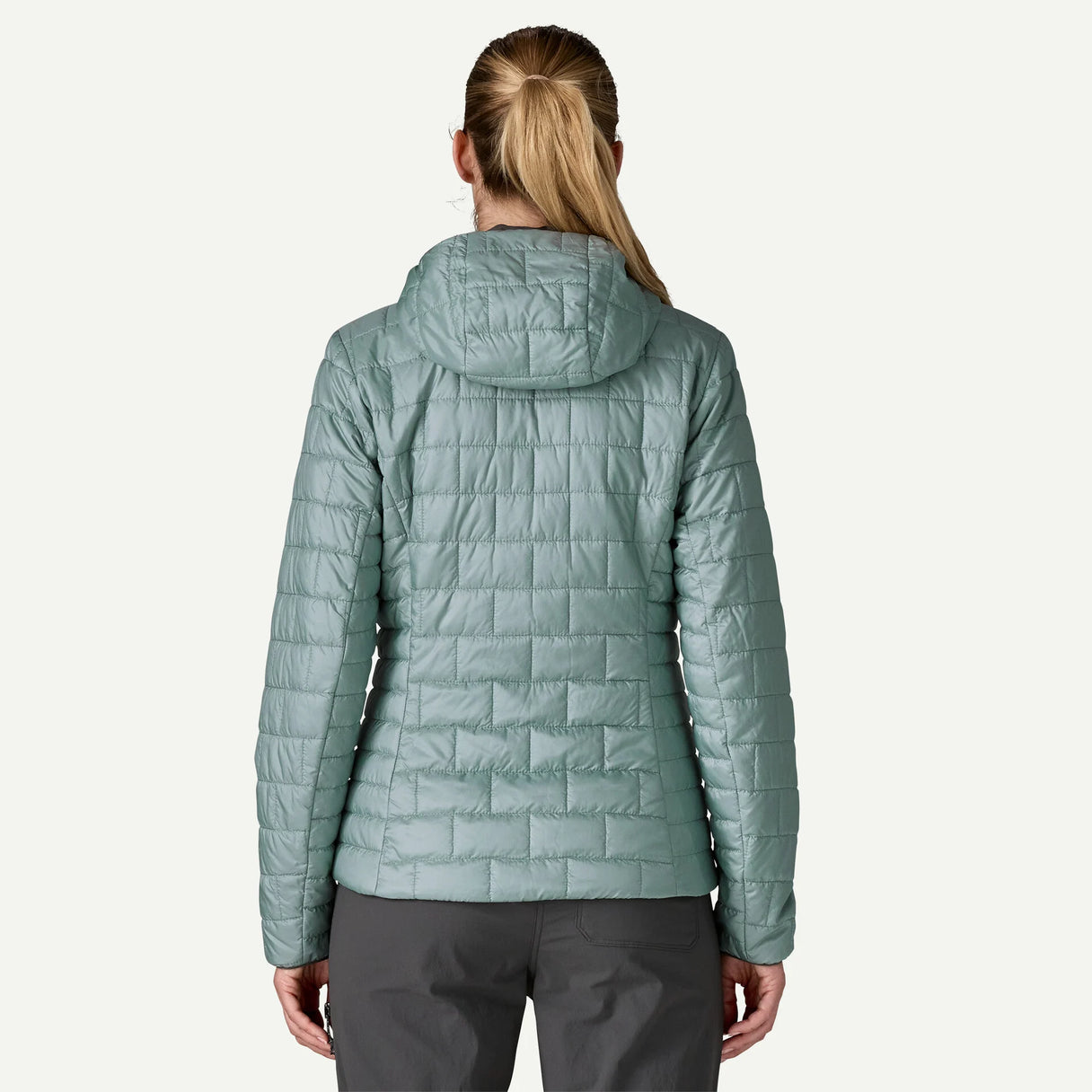 Patagonia Patagonia Women's Nano Puff Fitz Roy Trout Hoody - Thermal Blue.