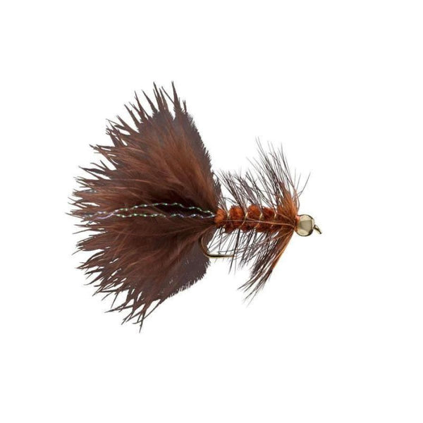 Streamer " Wooly Bugger Flash Brown Bead Head " 3er Set
