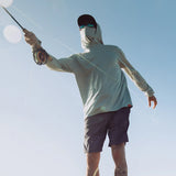 Grundens Tough Sun Masked Hoodie - Squall Camo