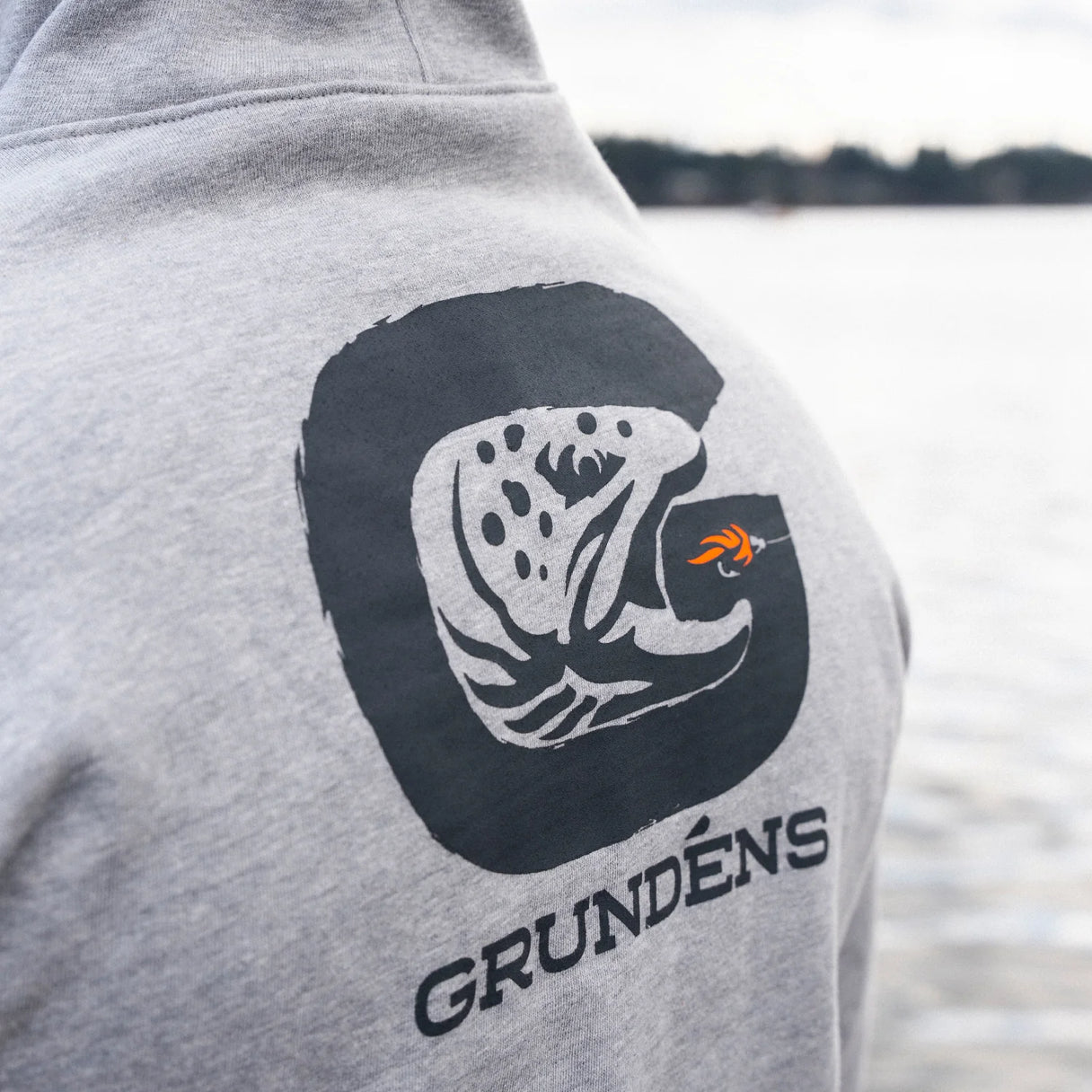 Grundens Men's G Trout Hoodie - Athletic Heather