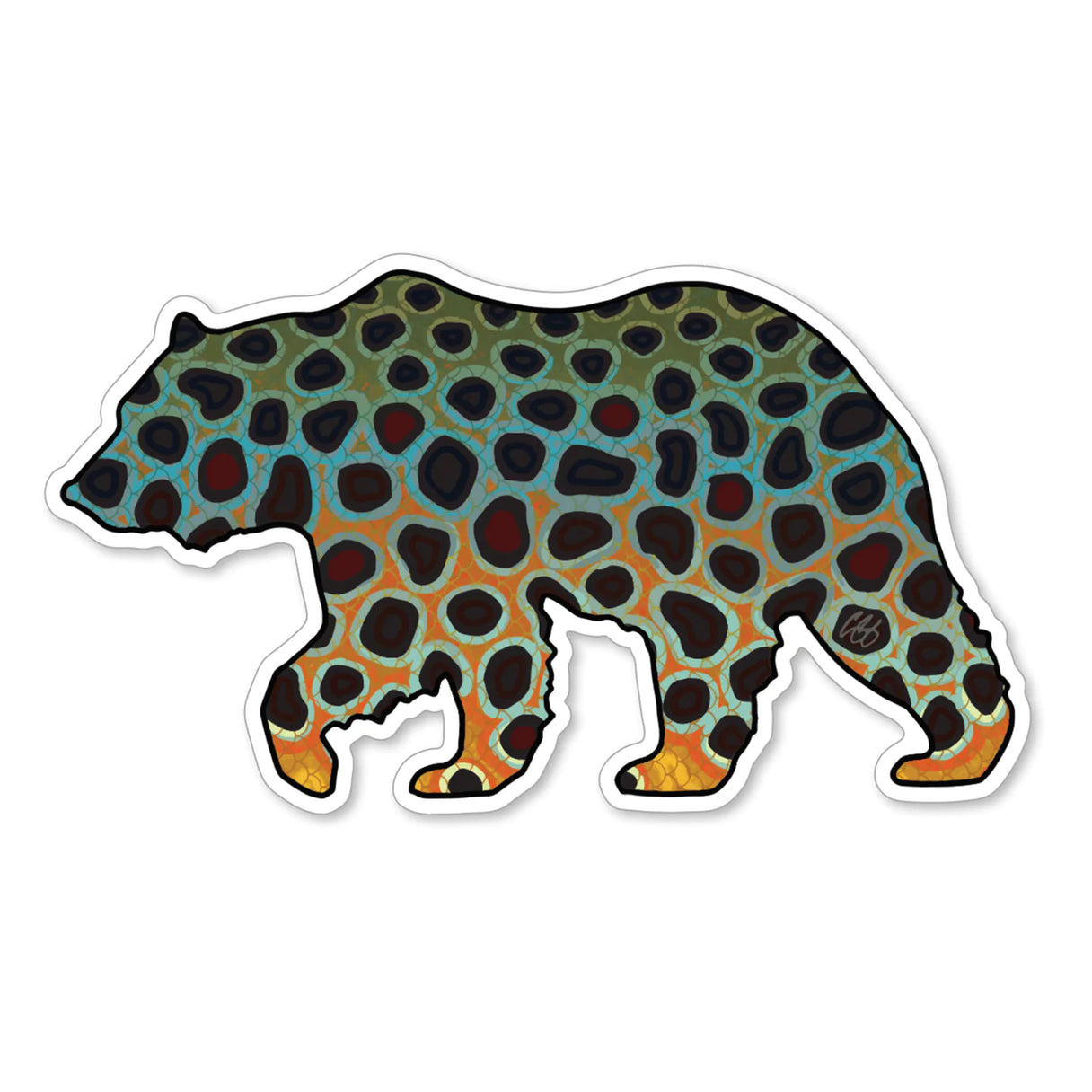 Underwood Bear - Brown Sticker
