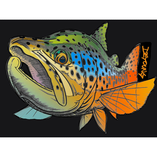 DeYoung DeYoung Brown Foreshortened Cutout - Decal.