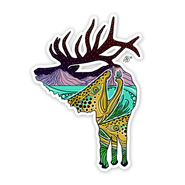 Casey Underwood Underwood River Rut Sticker.