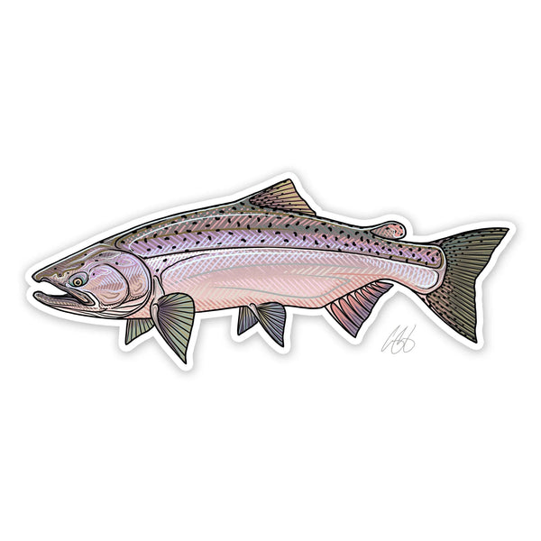 Casey Underwood Underwood Chinook Salmon Sticker.