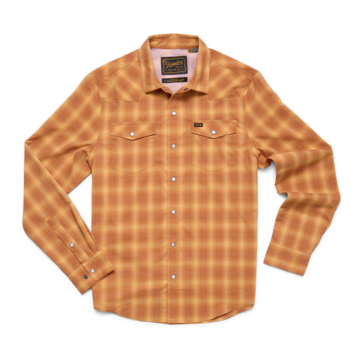 Howler Brothers Howler Brothers H Bar B Tech Longsleeve - Kent Plaid : Foliage.