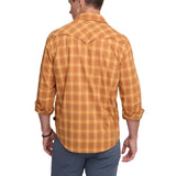 Howler Brothers Howler Brothers H Bar B Tech Longsleeve - Kent Plaid : Foliage.