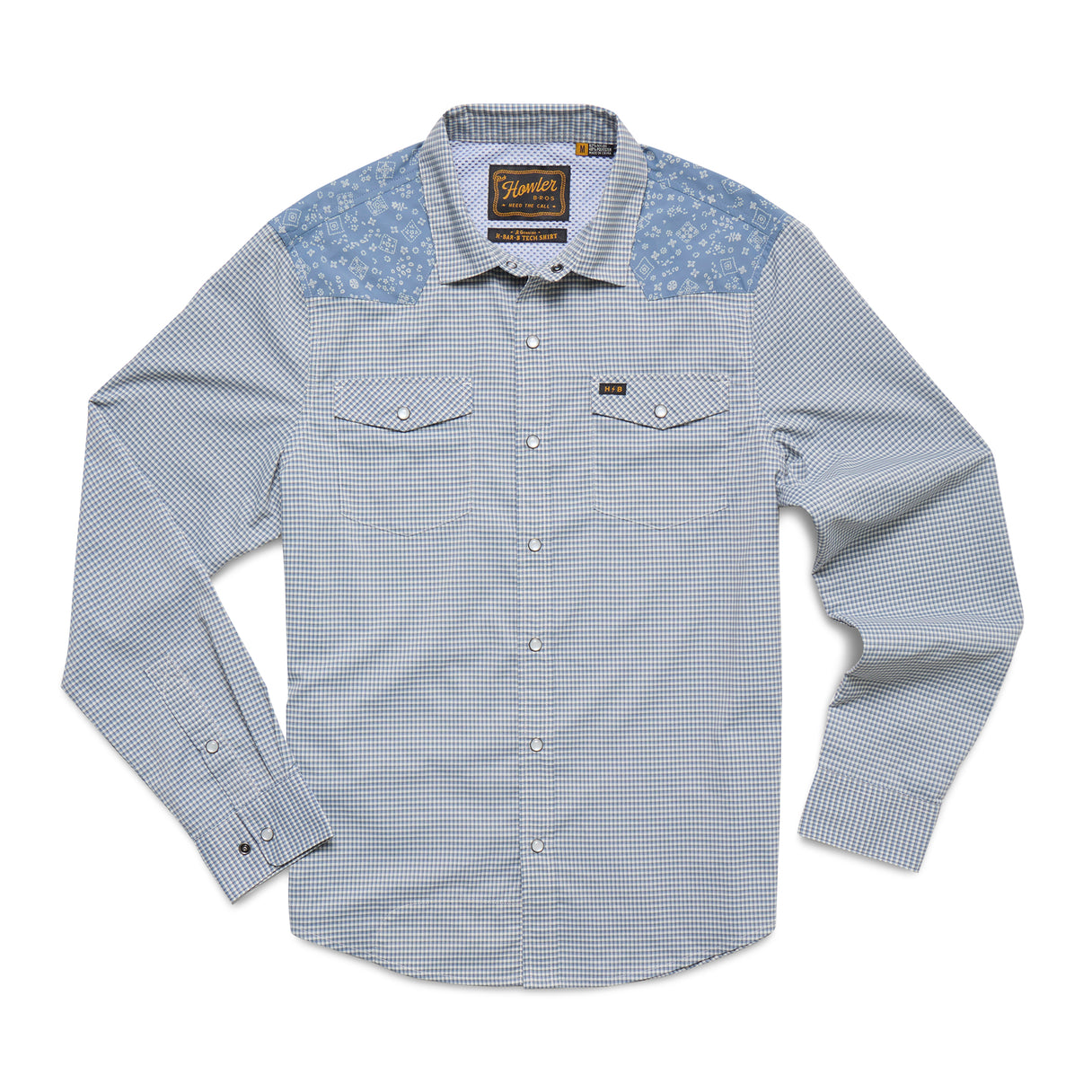 Howler Brothers Howler Brothers H Bar B Tech Longsleeve - Wild Rag : Blue Mirage.
