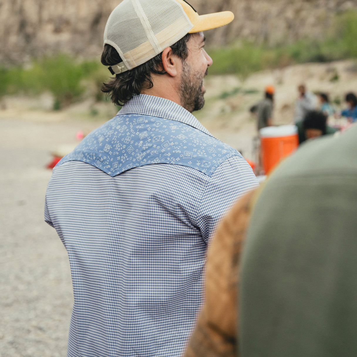 Howler Brothers Howler Brothers H Bar B Tech Longsleeve - Wild Rag : Blue Mirage.