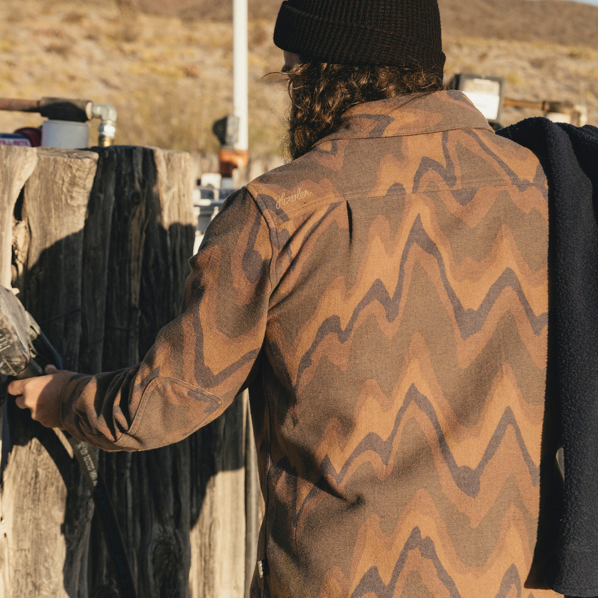 Howler Brothers Howler Brothers Harker's Flannel - Sediment Jacquard : Camel.