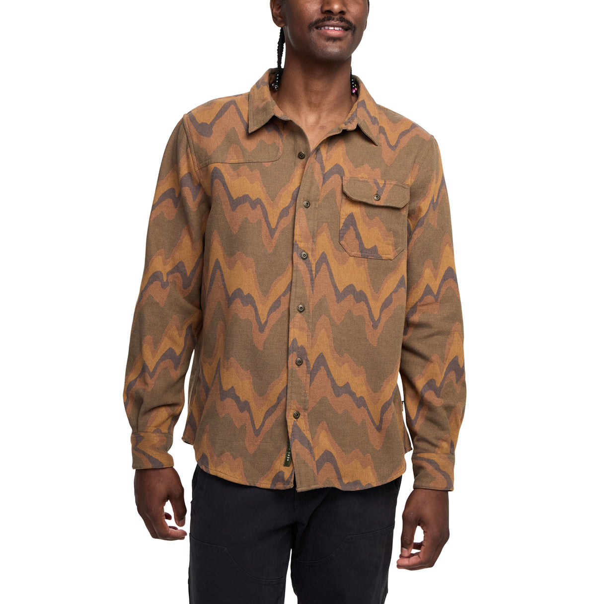 Howler Brothers Howler Brothers Harker's Flannel - Sediment Jacquard : Camel.