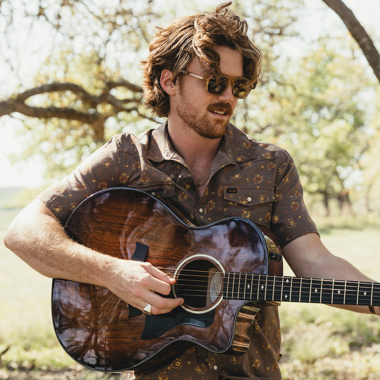 Howler Brothers Howler Brothers H Bar B Snapshirt - Bouquets : Morel.